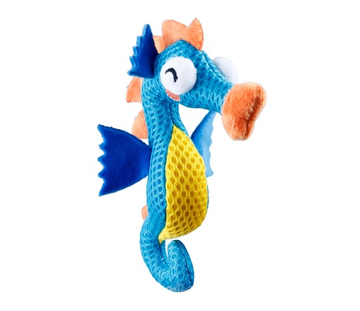 [7461] CABALLITO DE MAR CON CATNIP DENTAL MESH GIGWI