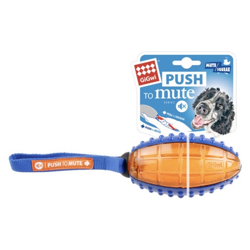 [6177] PELOTA RUBGY PUSH TO MUTE GIGWI III