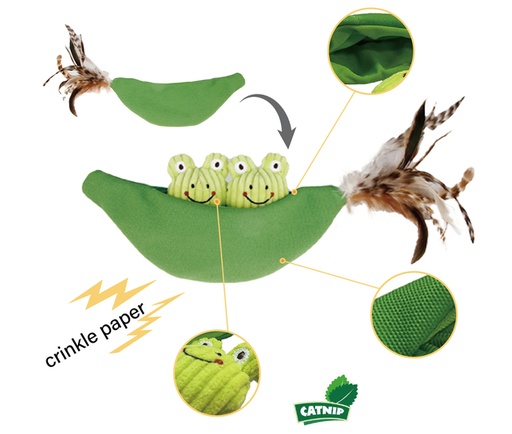 [7353] RANA C/CATNIP CATCH AND SCRATCH GIGWI