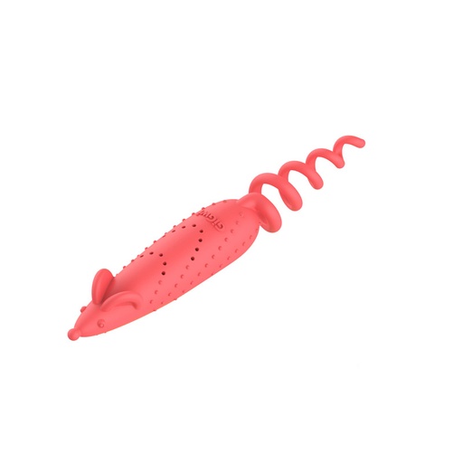 [7476] RATON C/CATNIP-SILVERVINE ROLLTAILED GIGWI I