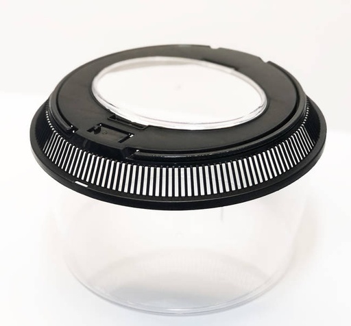 [R300] PECERA PLASTICA OVAL C /TAPA- 30X19