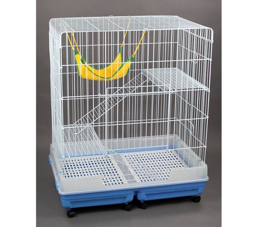 [C09A] JAULA GATO 3 NIVELES Y HAMACA 90X60X108