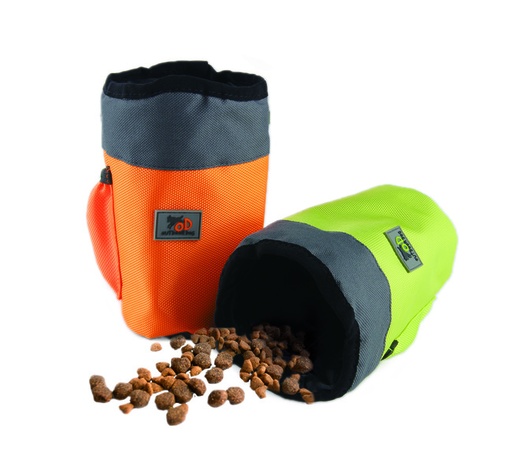 [AFP8028] DOG TREAT BAG ORANGE/GREEN OUTDOOR DOG AFP