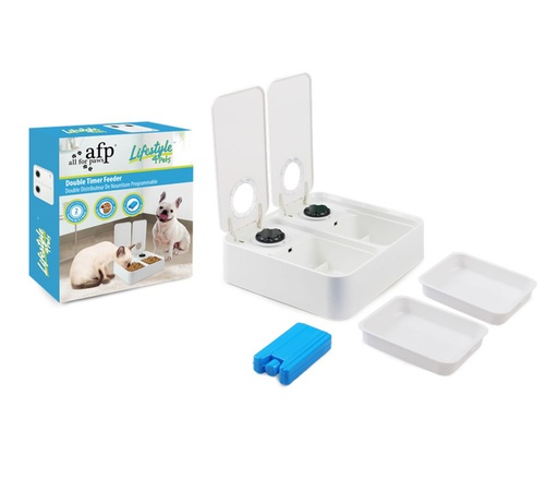 [AFP5739] DOUBLE TIMER FEEDER LIFESTYLE 4 PETS AFP
