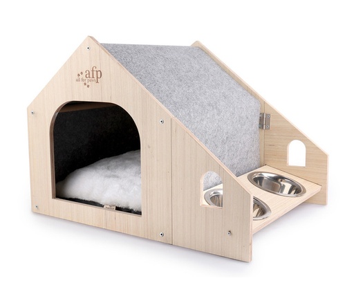 [2370] FELINE HOME WITH FEEDING CLASSIC COMFORT AFP