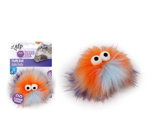 [AFP2803] FLUFFY BALL - ORANGE FURRY BALL AFP