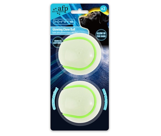 [AFP3304] GLOWING TENNIS BALL X2 K-NITE AFP