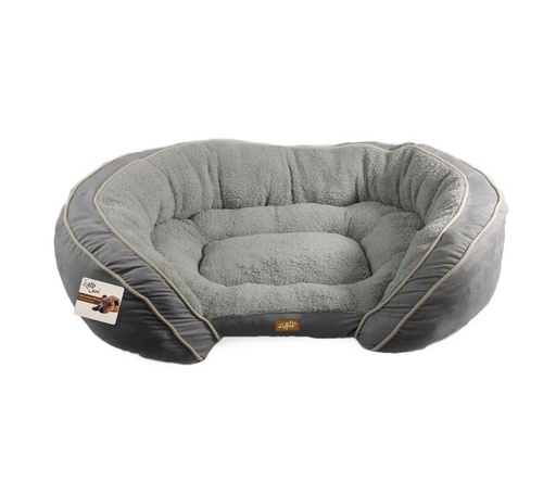 [5319] LUXURY LOUNGE BED GREY M LAM AFP