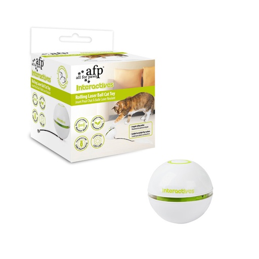 [3224] ROLLING LASER BALL CAT TOY INTERACTIVES AFP