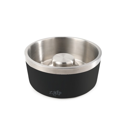 [AFP5711] SLOW FEEDING BOWL BLA. M LIFESTYLE 4 PETS AFP