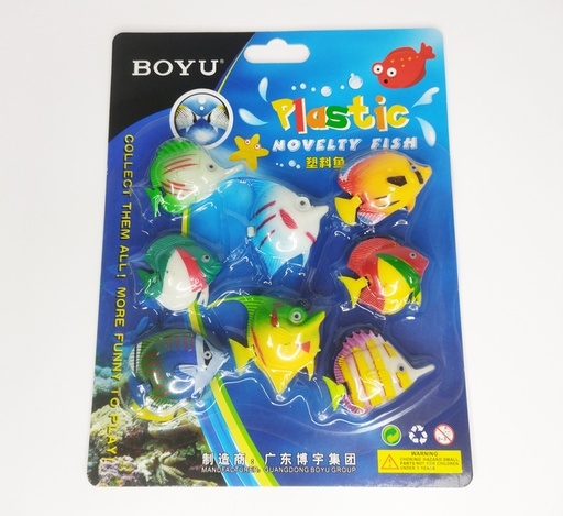 [207165] BOYU PECECITOS PLAST. ARTICULADOS BLIST.X8