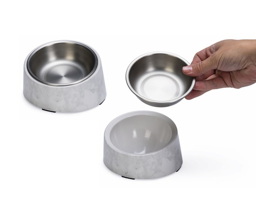 [650790] CAT BOWL VITA WHITE 160 ML BEEZTEES