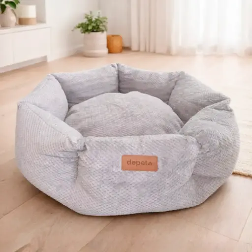 [DP15590] CAMA GRIS HIELO 60x60x20CM - DEPETS