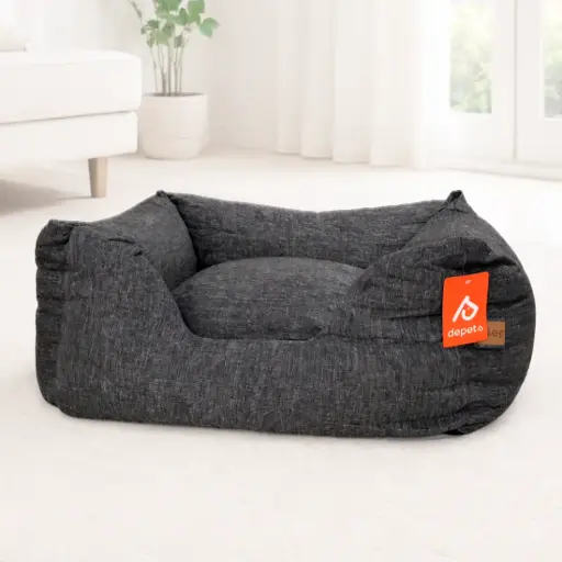 [DP63258] CAMA GRIS OSCURO 80x60x31CM - DEPETS