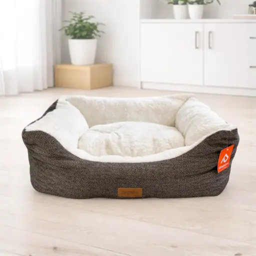 [DP64873] CAMA MARRON Y BLANCO 70x60x25CM - DEPETS