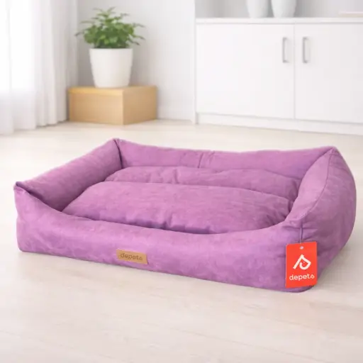 [DP11455] CAMA ROSA CLARO 95x75x22CM - DEPETS