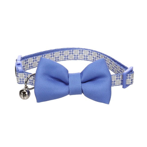 [561740] COLLAR CON LAZO AZUL 20-35cm 10mm FLAMINGO