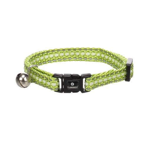 [561729] COLLAR JINXY VERDE 20-34cm 10mm FLAMINGO