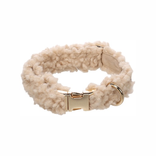 [524236] COLLAR POOKIE BEIGE S 31-50cm 20mm FLAMINGO