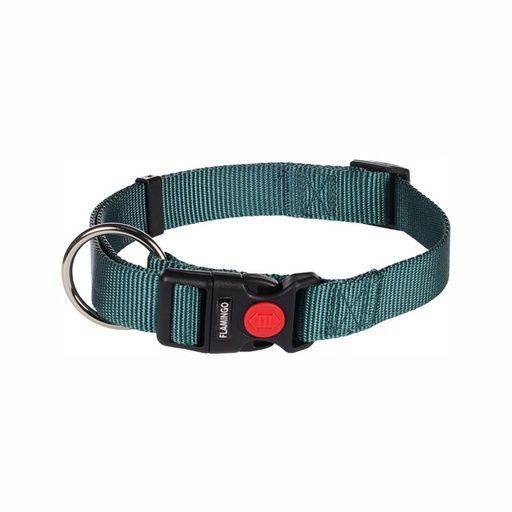 [521860] COLLAR ZIGGI VERDE L 45-65cm 25mm FLAMINGO