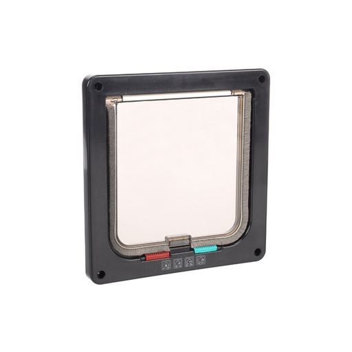 [561493] PUERTA PARA GATOS 4 POS. TAMI NEGRO FLAMINGO
