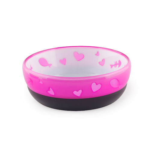 [2404] AFP MODERN CAT - CAT LOVE BOWL-PINK