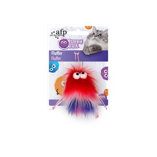 [2801] AFP FURRY BALL - FLUFFER - RED
