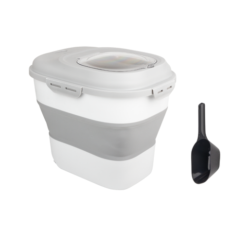 [11063] PAWISE FOLDABLE FOOD BUCKET,25L（FREE TOY INSIDE)