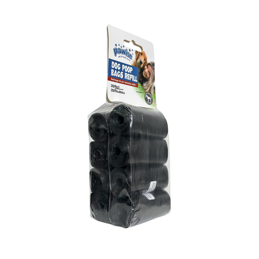 [11584] PAWISE DOG WASTE BAG 8*20PCS BLACK