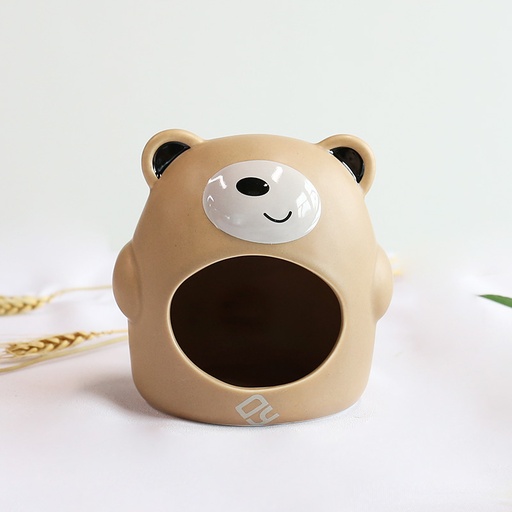 [NV0331] CASITA PARA HAMSTER DE CERAMICA FORMA DE OSO