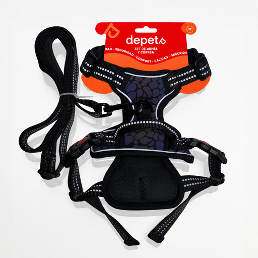 [XB004-01-886] SET REFLECTIVO ARNÉS + CORREA REFLECTIVA  XL DEPETS